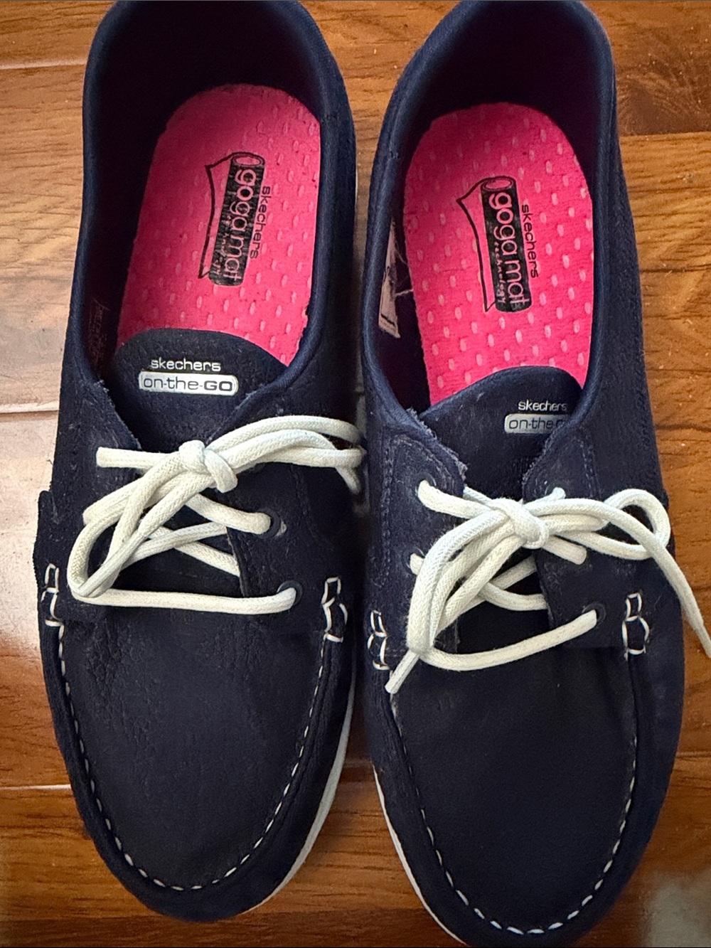 Skechers Slip-On Walking Shoes for Women, Go Walk Lite Eclipse Boat Style,